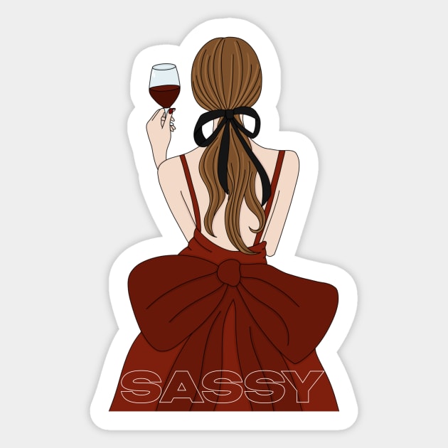 Sassy Lady Design Sticker by NadyaEsthetic